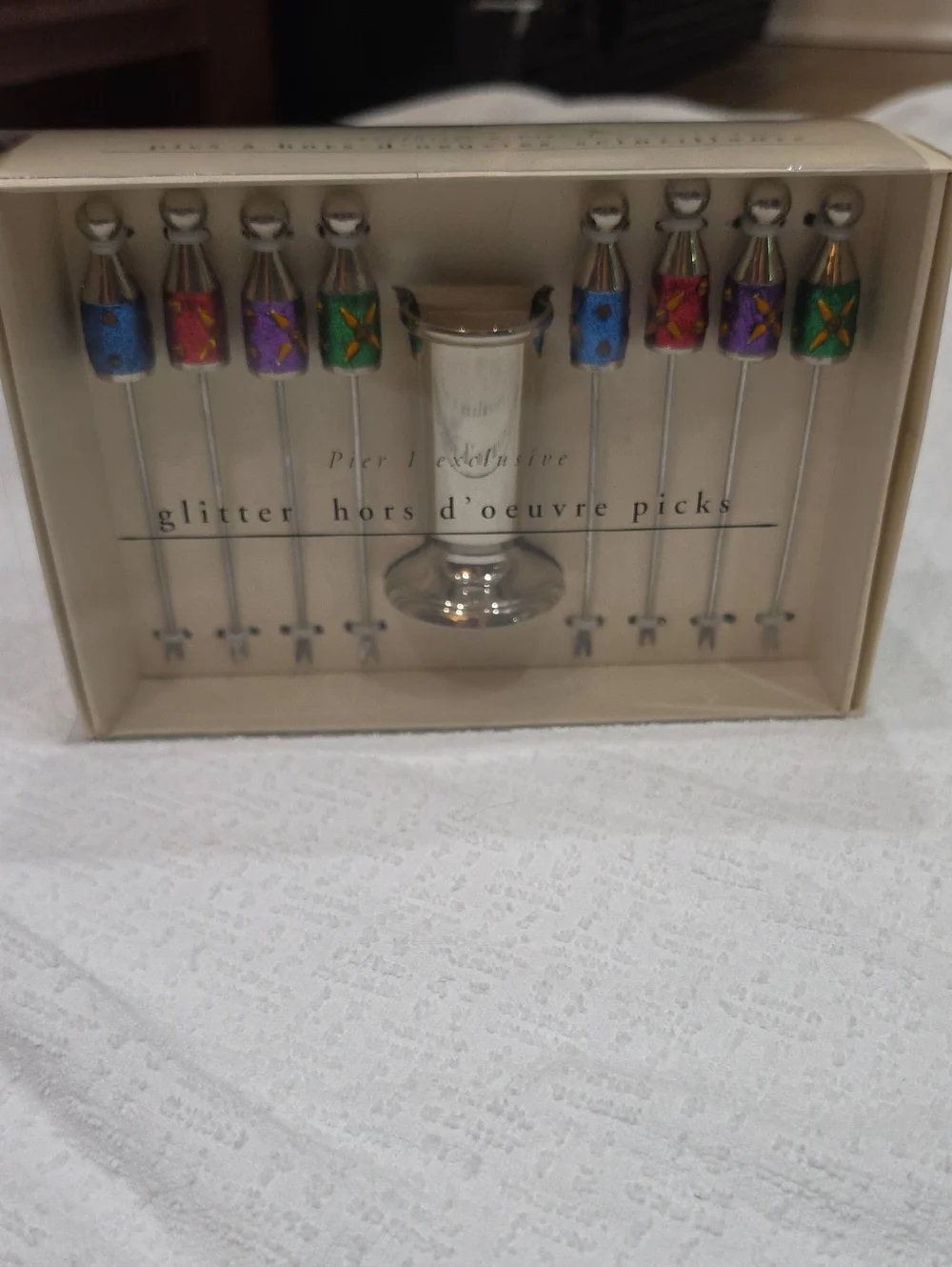 New PIER 1 EXCLUSIVE Glitter Hors D'oeuvre Picks
